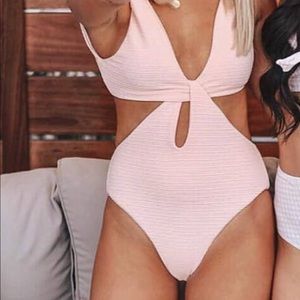 Pink one piece